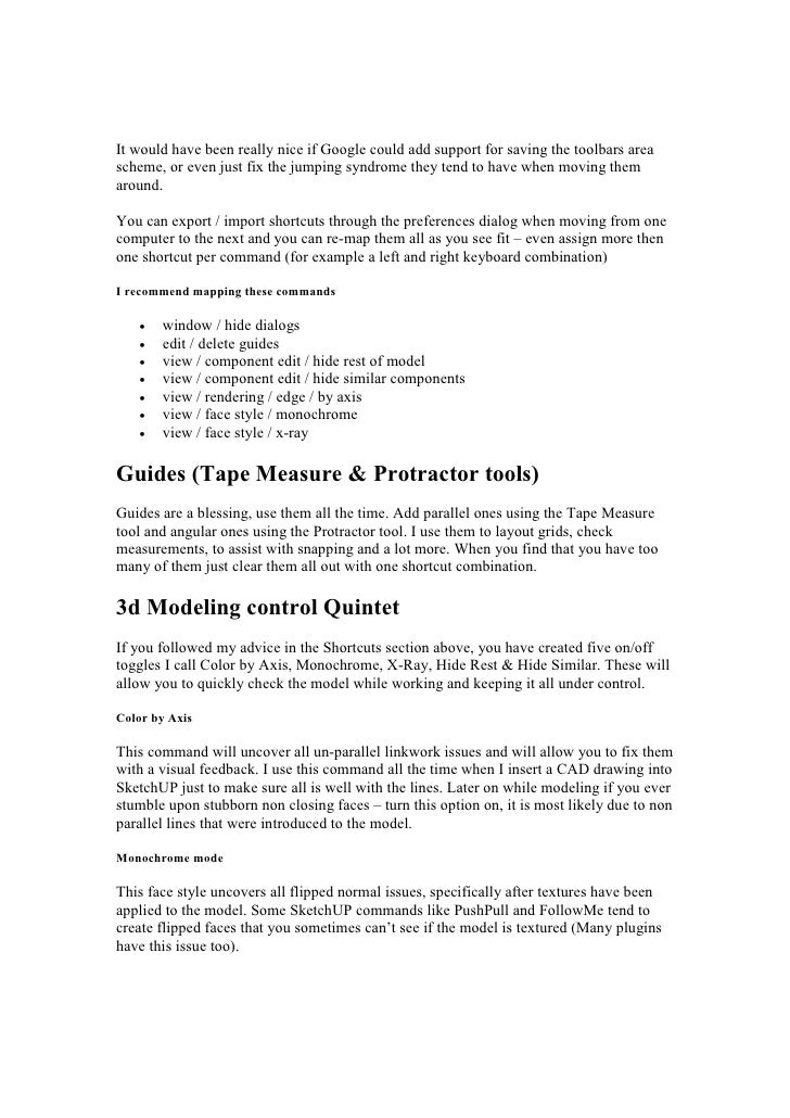 9 Sketchup Tips For Beter 3d Modeling Workflow
