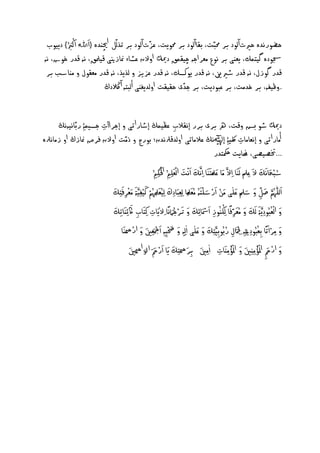 ‫َ َْ‬            ‫ّ‬              ‫ّ‬
  ‫خضورُ ه خريتآىود ب حم ّت، بلاآىود ب حمويت، ؼزتآىود ب ثذىو اچين ه {اﷲُ ان َ ُ } دييوب‬
 ‫جسوده گيخٍم، يؽنى ب ُوع ٌؽ اجو چيلٍق دكمي ا ن ؼظاء منازنيى كيملق، ُو ك ر خوش، ُو‬
    ‫ك ر گوزل، ُو ك ر طريني، ُو ك ر يونصم، ُو ك ر ؼزيز ىذيذ، ُو ك ر ٌؽلول ٌناشب ب‬
                          ‫. عيفو، ب خ ٌت، ب ؼ وديت، ب ج ّى خليلت ا ى يـنى أى خو آ الڭدڭ‬


      ‫دكمي طو بض كت، ره ب ى ب ر إُلالب ؼغيٍڭ إطاراثى إج اآت جص ٍ ِۀ ربّاُيوُڭ‬
                        ‫ِ‬                                               ‫ِ‬
‫ت ا ن ف منازڭ ا زٌاُرله‬            ‫أٌاراثى إُؽاٌات لكّي ِۀ إيهٰلُڭ ؼالٌاثى ا ى كرلُ ن؛ بورج ذٌّ‬                           ‫ِ‬
                                                                                                        ‫...ختػيػى، هنايت مكحخ ر‬
                                                               ‫ْ‬
                                                       ‫ش ْبدَاَُم َ ِؼ َْ ىَنَا ِا َّرل ٌَا ؼملَّرلْخَنَا ِاَُّرلم اَُْت اىْؽ َِي ُ اا َ ِه ُ‬
                                                                               ‫َ َ‬                      ‫َ‬                            ‫ُ َ‬
                             ‫َ ُ َ ِ َ َ َ‬                                                      ‫َ ُ َ ّ َ َ ْ َْ َْ‬
                            ‫اىيّٰلي َّرلً غو َ ش ِّْ ؼيى ٌََ ارشيخَوُ ٌُؽَملًِّا ىِ ِؽ َا ِدك ىِيُؽَملَِّي ًْ نيْفيَّرلة ٌَؽْ ِ ف ِخم‬
                                                                                                                                   ‫ِ‬
                                       ‫َ‬
                            ‫َ اىْؽُ ُو ِديَّرلةَ ىَم َ ٌُؽَ ّفًا ىِ ُهنُوز اَمسَا ِئم َ حَ ْج َامًُا ِ يَات ِنخَاب اك ِئنَاثمَ‬
                                                                       ‫ُ‬                 ‫ْ َ‬                                    ‫َ‬
                               ‫ِ ِ ِ‬                                                                  ‫ِ‬             ‫ِ‬
                                         ‫ْ‬                 ‫َْ َْ‬
                                ‫َ ٌِ ْاثًا ِبؽُ ُو ِدتيَّرلِ ِو ِمجلََال ربُوب َّرل ِخم َ ؼيى اىِ ِو َ حص ِ ِو امج َ ِؽ َ َ ار َْنَا‬
                                                                                           ‫ُ َ َ‬
                                                                                                          ‫ِ ِ‬
                                      ‫َ ارمح امل ْ ُْؤ ٌِ ِن َ َ امل ْ ُْؤ ٌِنَات ا ٌِ َ ب َ َْ ِخم يَا اَرمح َ ااَّرل ا ِ َ‬
                                                        ‫َ ْ َ‬                                              ‫ِ‬                            ‫ْ َ‬
                                                                                       ‫ِ‬                                              ‫ِ‬
 