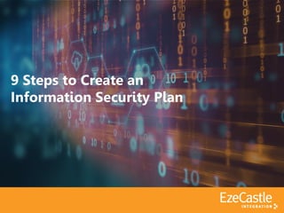 © Eze Castle Integration | 1
9 Steps to Create an
Information Security Plan
 