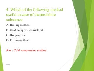 Suppository - Semisolid dosage form mcq | PPTX