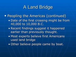 9.the americas a separate world 40000 bc to 700 ad | PPT