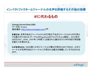 ѥȥե`ȥ`ʥ뤽ָ

                          IF˴
                            ˴
  Scimago Journal Rank (SJR)
  ǩ`Ԫ: Scopus
  ṩ: http://www.scimagojr.com/ o

  Ӌ㷽: Τ른`ʥ뤫äλΥ`ʥ뤫ä
  ؤ߸루`PageRankΥ르ꥺƣ2010
  SJR200720082009꣨3g˳椵줿ՓĤ2010ξtû
  Ӌ㤵롣

  ʤäʤΤ: SJRυgˤɤΥ`ʥ뤬ä뤫ǤϤʤɤΥ
  `ʥ뤬Τ른`ʥäՓĤdƤʤΤ
  ʾ
 
