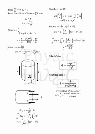 9). transport phenomena (finished) | PDF