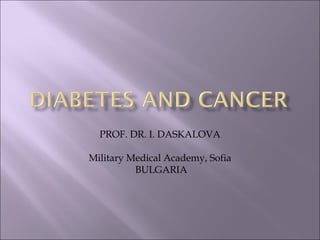 PROF. DR. I. DASKALOVA
Military Medical Academy, Sofia
BULGARIA
 