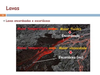 Lavas
26


     Lavas encordoadas e escoriáceas
 