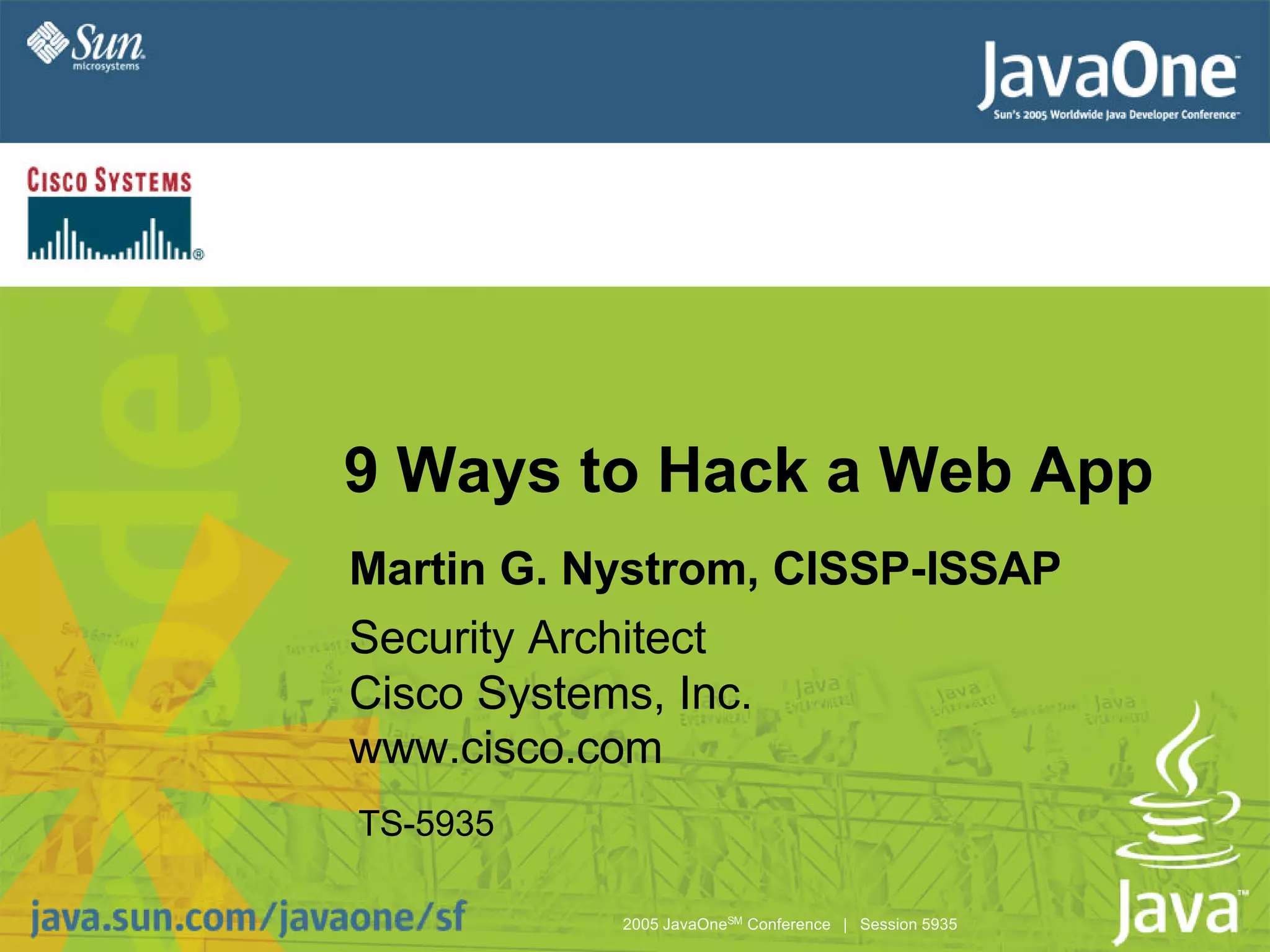 9 Ways to Hack a Web App
