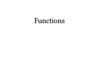 FunctionsFunctions
 