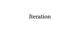 IterationIteration
 