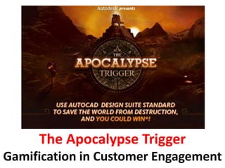 The Apocalypse Trigger
Gamification in Customer Engagement
 