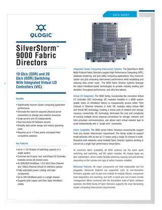 9000 InfiniBand Datasheet