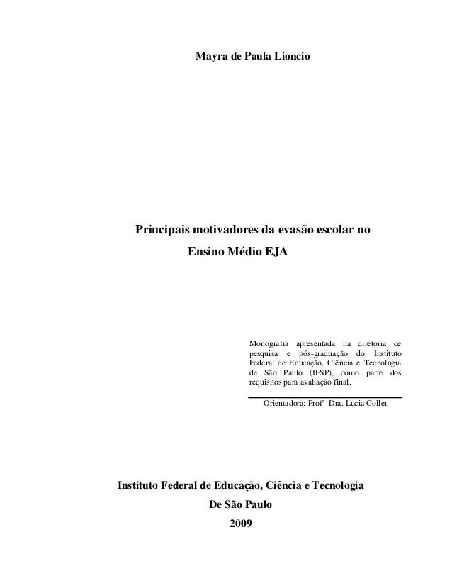 Monografias sobre eja