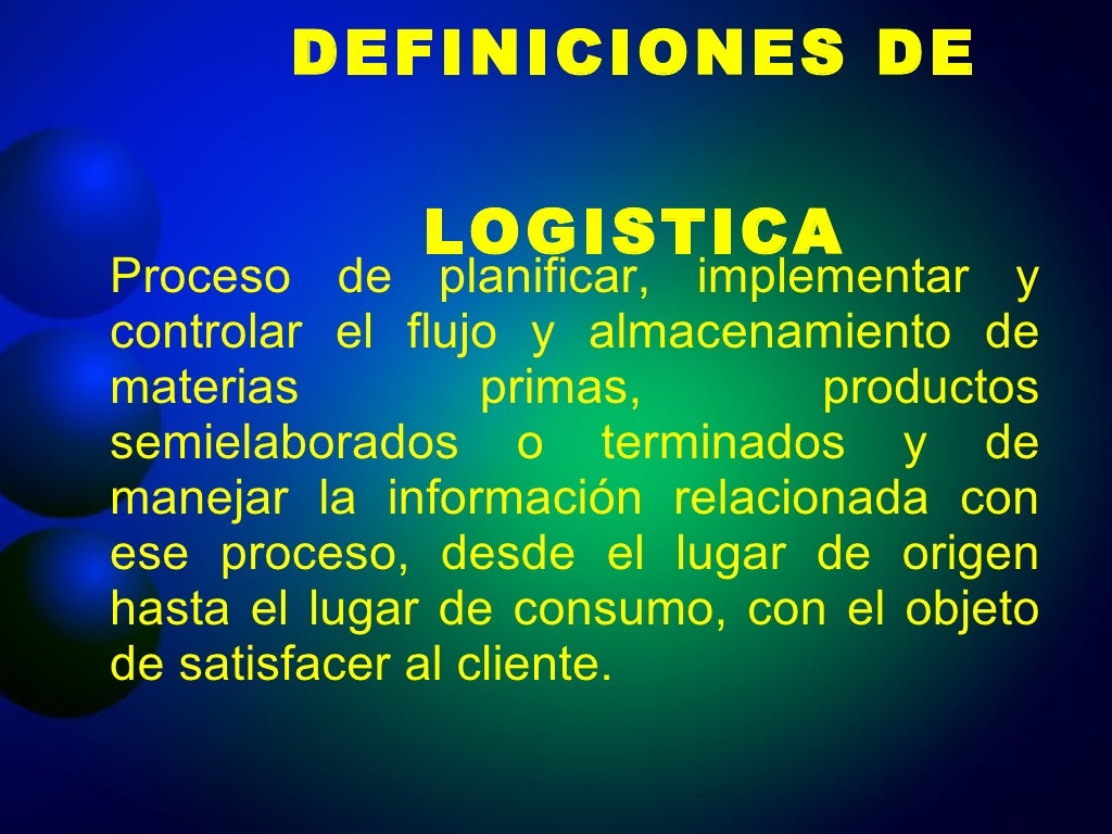 Introduccion a la logistica