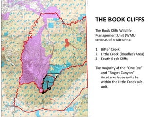 Book Cliffs Utah Map Book Cliffs Roadless Area