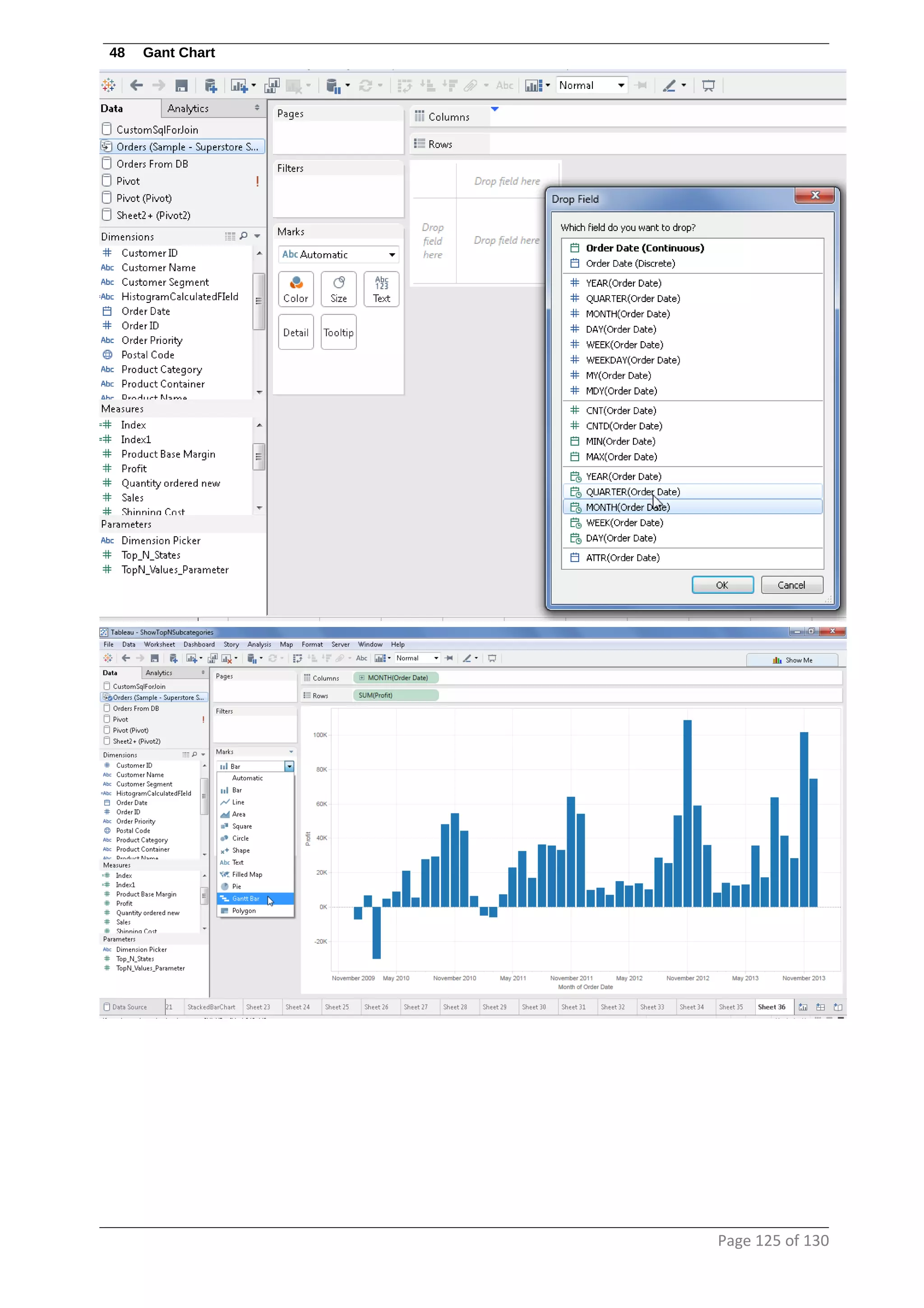 48 Gant Chart
Page 125 of 130
 