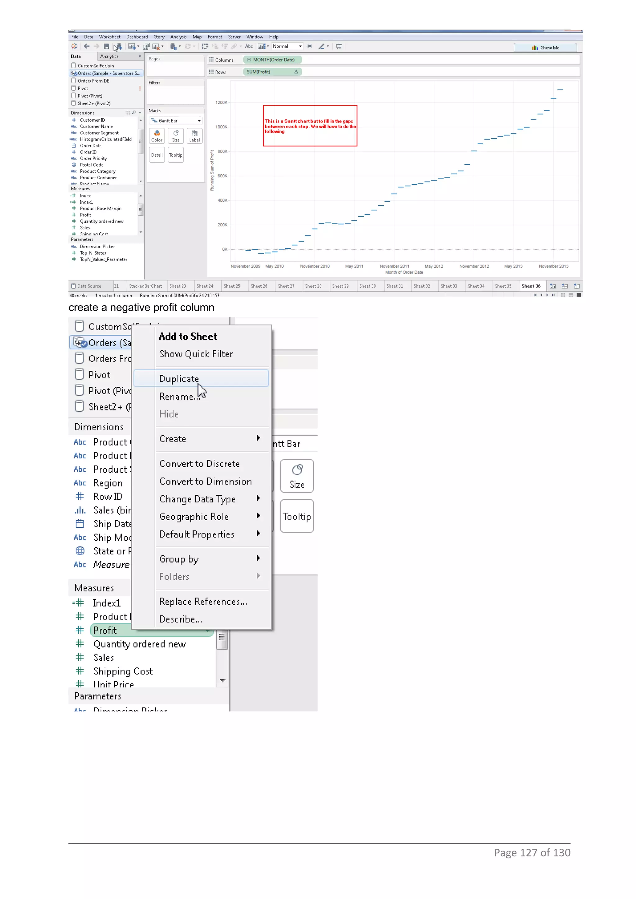 create a negative profit column
Page 127 of 130
 