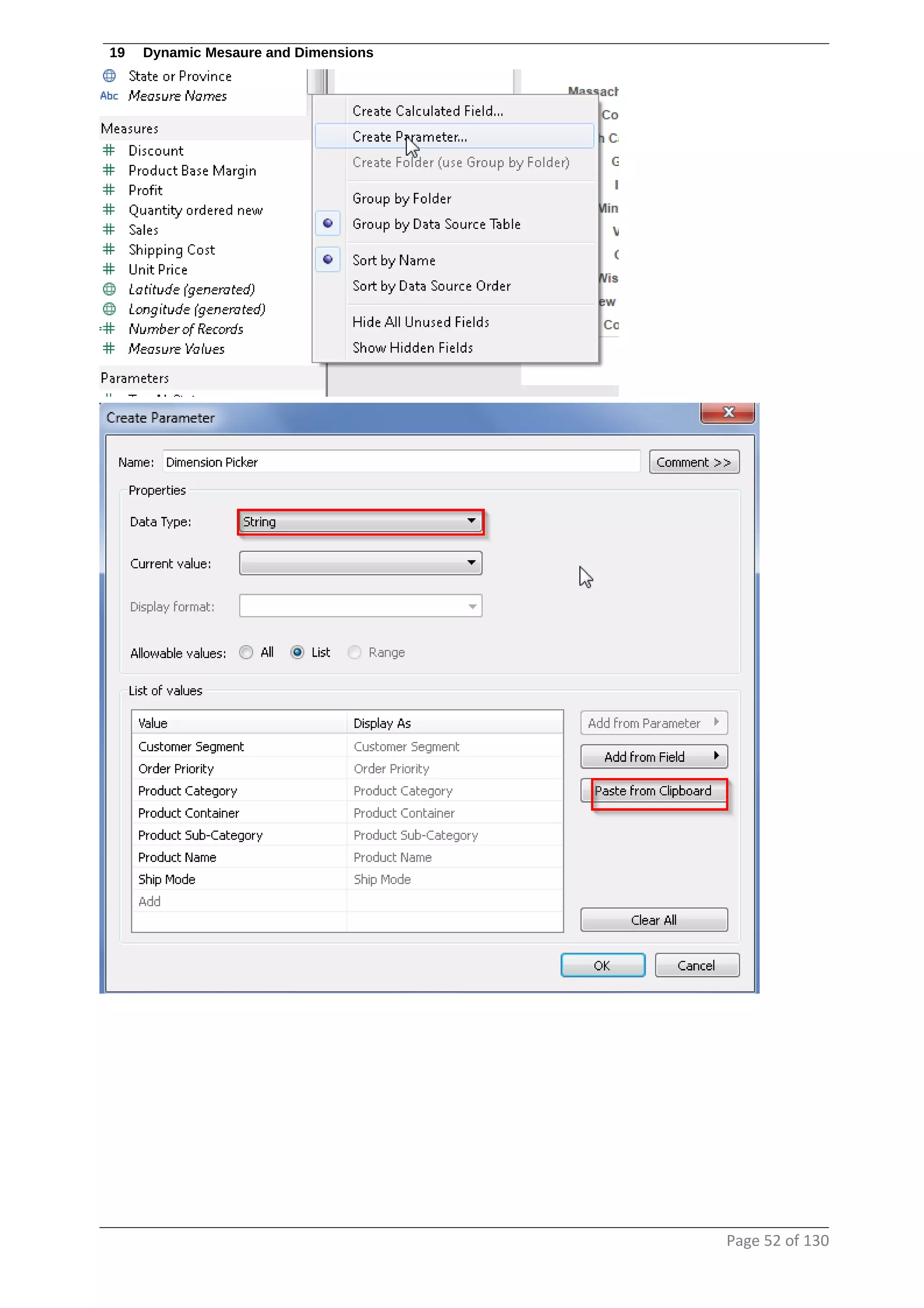 19 Dynamic Mesaure and Dimensions
Page 52 of 130
 