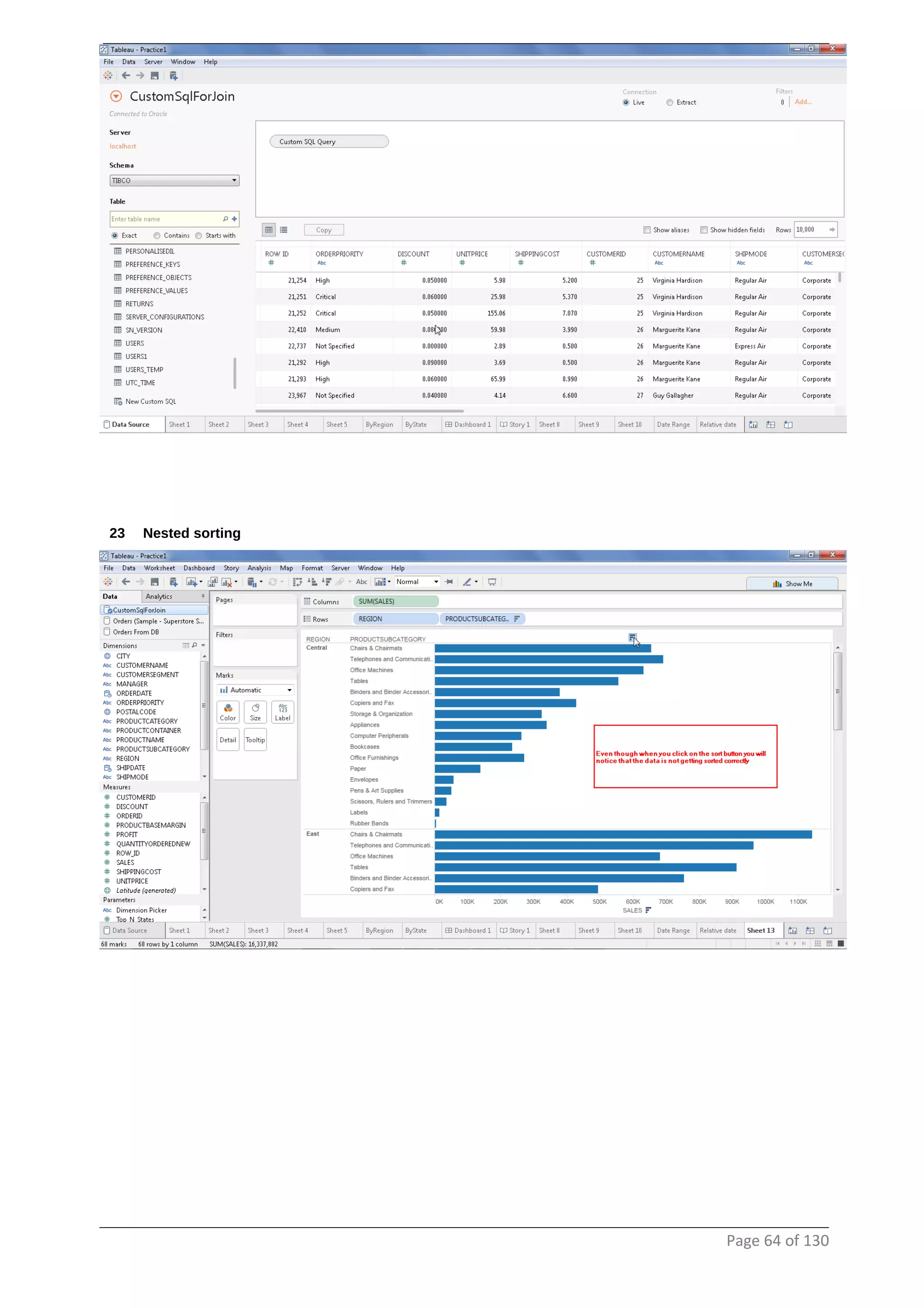 23 Nested sorting
Page 64 of 130
 