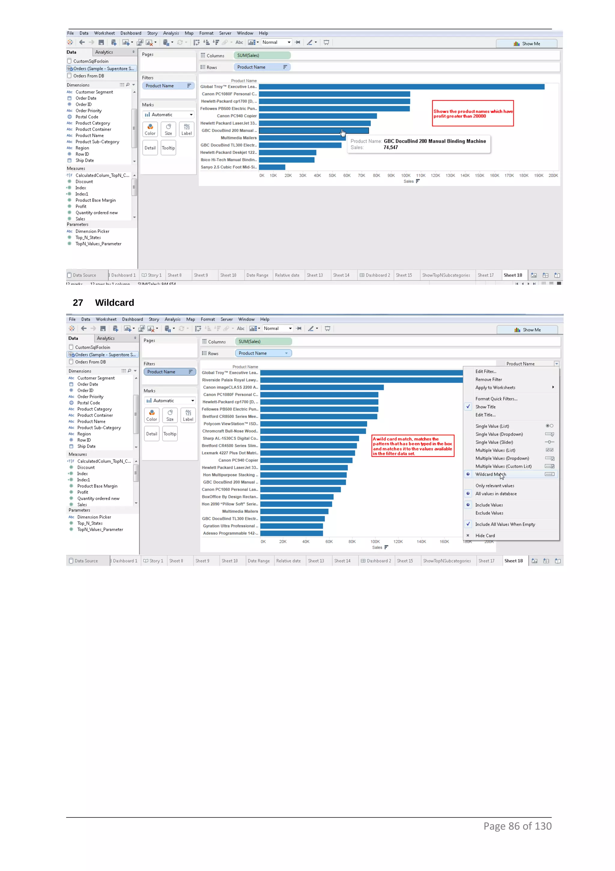 27 Wildcard
Page 86 of 130
 