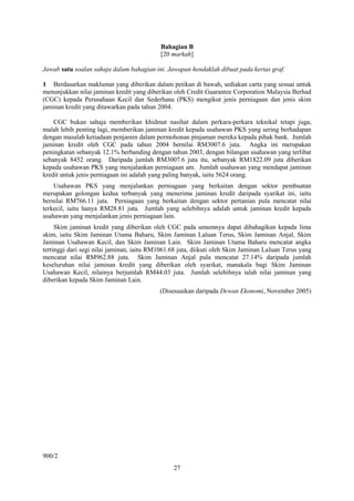 Bahagian B
                                           [20 markah]

Jawab satu soalan sahaja dalam bahagian ini. Jawapan he...