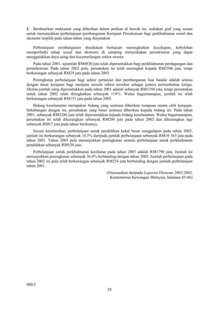 2 Berdasarkan maklumat yang diberikan dalam petikan di bawah ini, sediakan graf yang sesuai
untuk menunjukkan perbelanjaan...