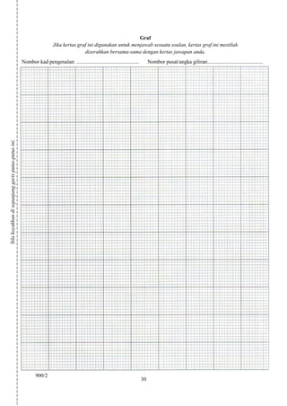 Graf
                                                                      Jika kertas graf ini digunakan untuk menjawab s...