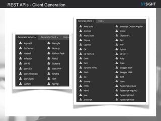 80% of S&P 500 had a security event in 2013
REST APIs - Client Generation
 