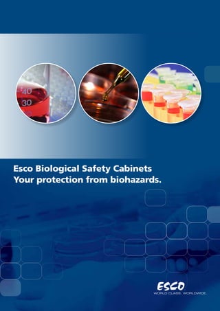 1
Esco Biological Safety Cabinets
Your protection from biohazards.
 