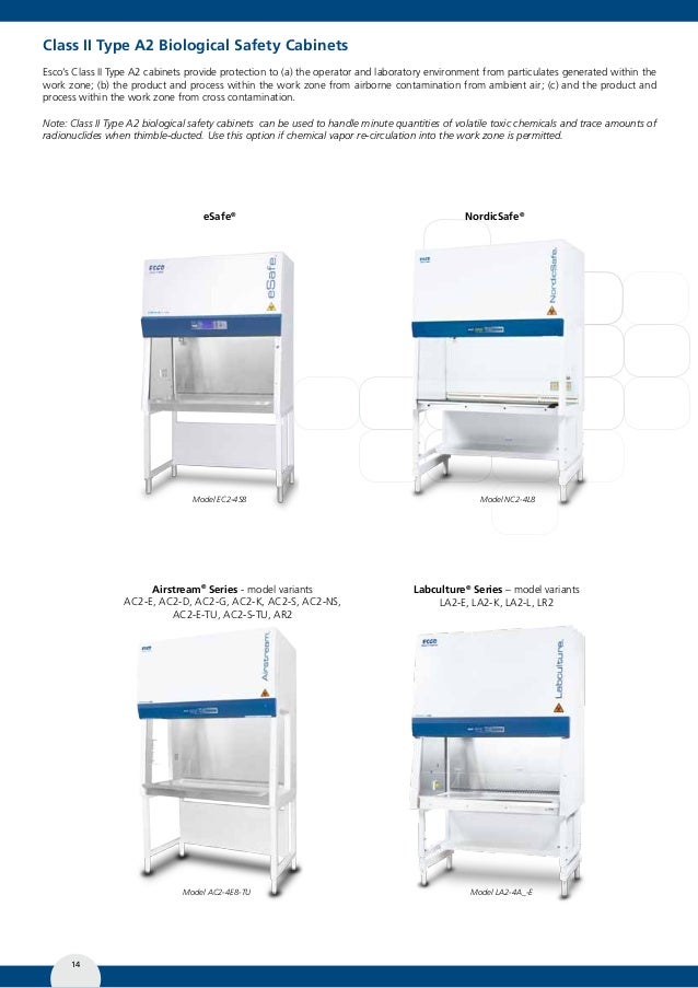 Esco Biological Safety Catalog