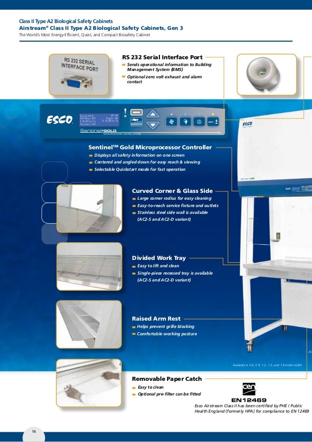 Esco Biological Safety Cabinet Catalog