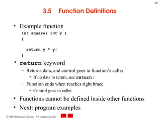 Ch#03 Functions in C++ and its Types Detais | PPT