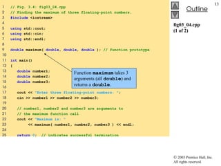 Ch#03 Functions in C++ and its Types Detais | PPT