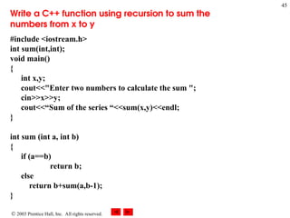 Ch#03 Functions in C++ and its Types Detais | PPT