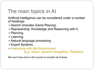 Artificial Intelligence Basics and their applications | PPT