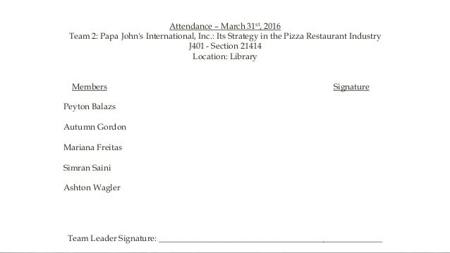 papa johns case analysis Category: business case study analysis title: papa john's strategic initiatives. papa johns case analysis Category: business case study analysis title: papa john's strategic initiatives.