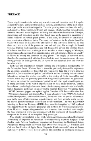 Production Practices and Quality Assessment of Food Crops Ramdane Dris ...