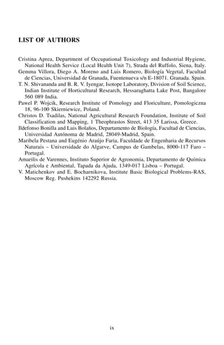 Production Practices and Quality Assessment of Food Crops Ramdane Dris ...