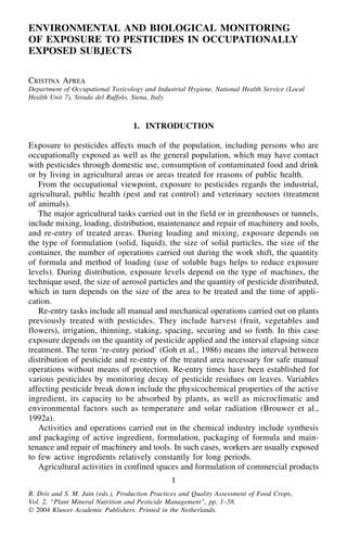 Production Practices and Quality Assessment of Food Crops Ramdane Dris ...