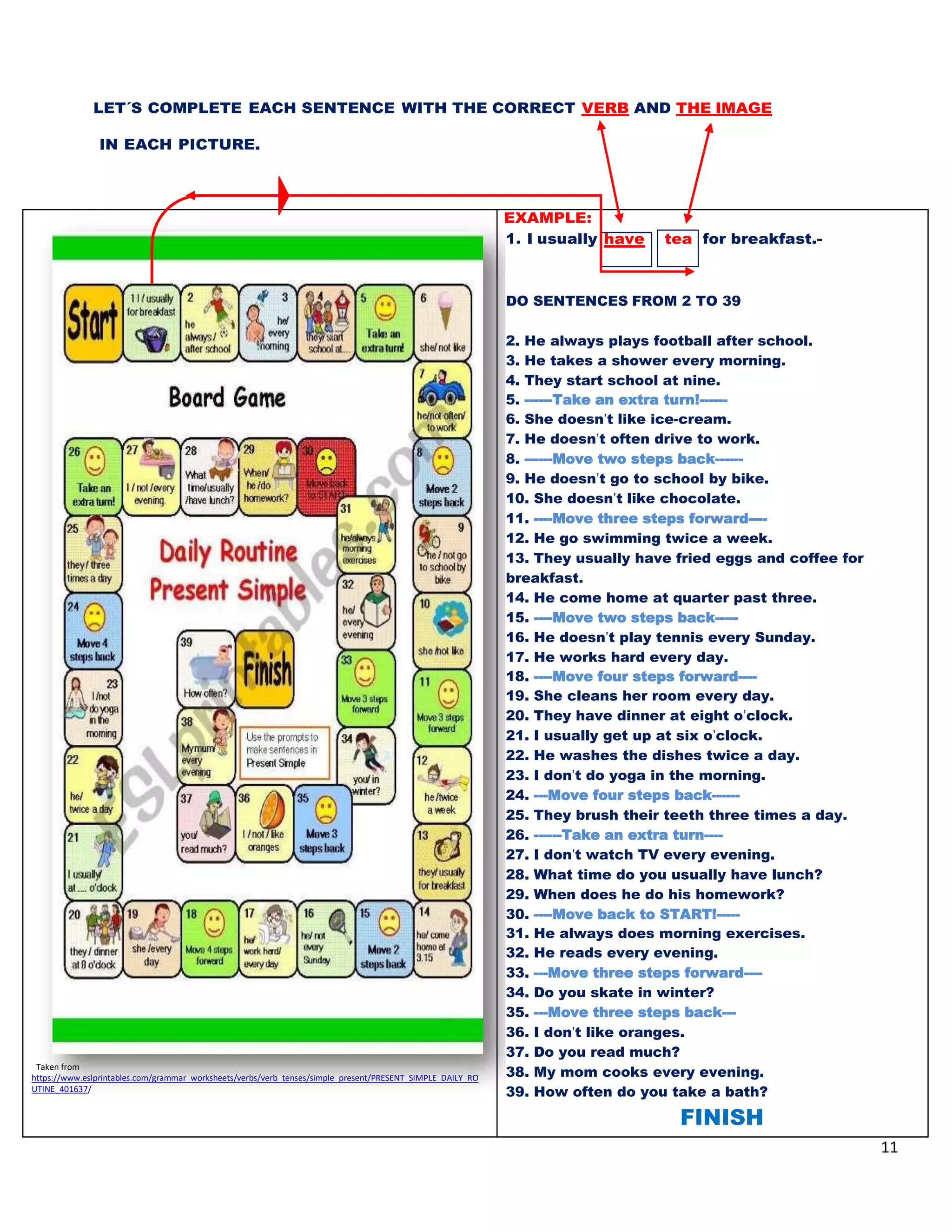 901JM ENGLISH GUIDE SIMPLE PRESENT | PDF