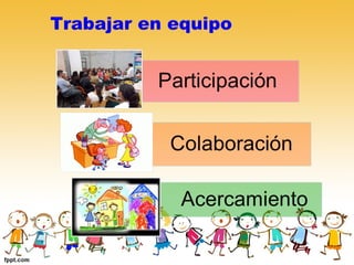 Trabajar en equipo
 