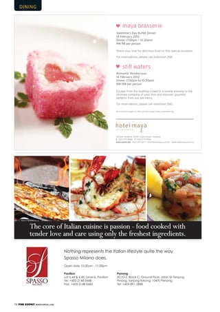 72 THE EXPAT WWW.EXPATKL.COM
 