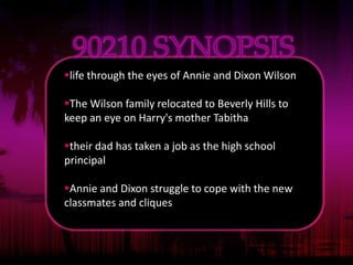 90210 SYNOPSISlife through the eyes of Annie and Dixon Wilson