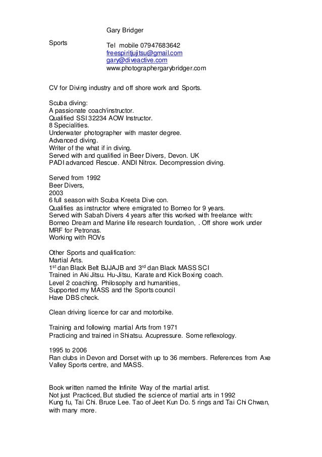 Diver Resume Samples | Velvet Jobs