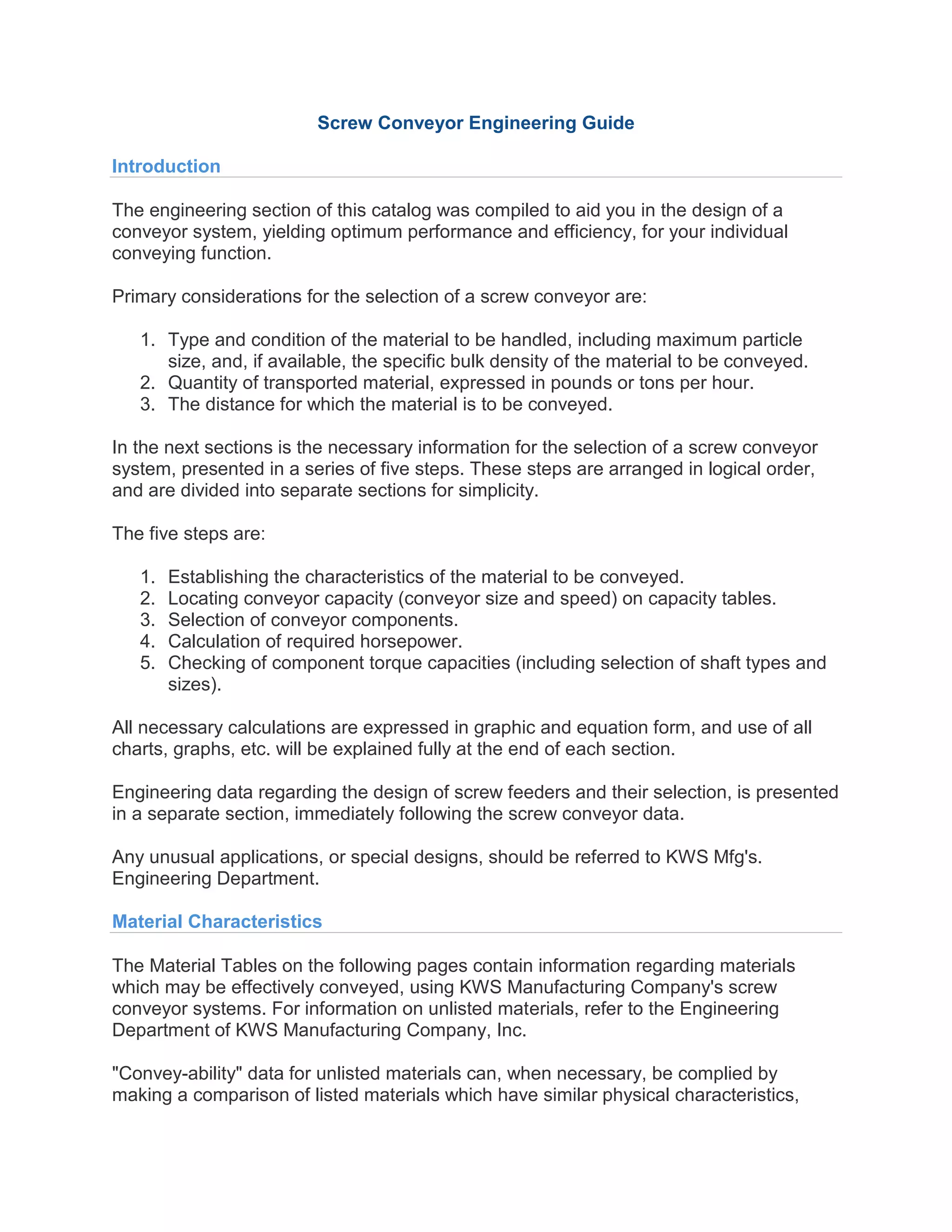 90233240 screwconveyorengineeringguide PDF