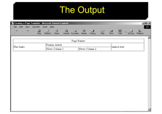 87
The Output
 