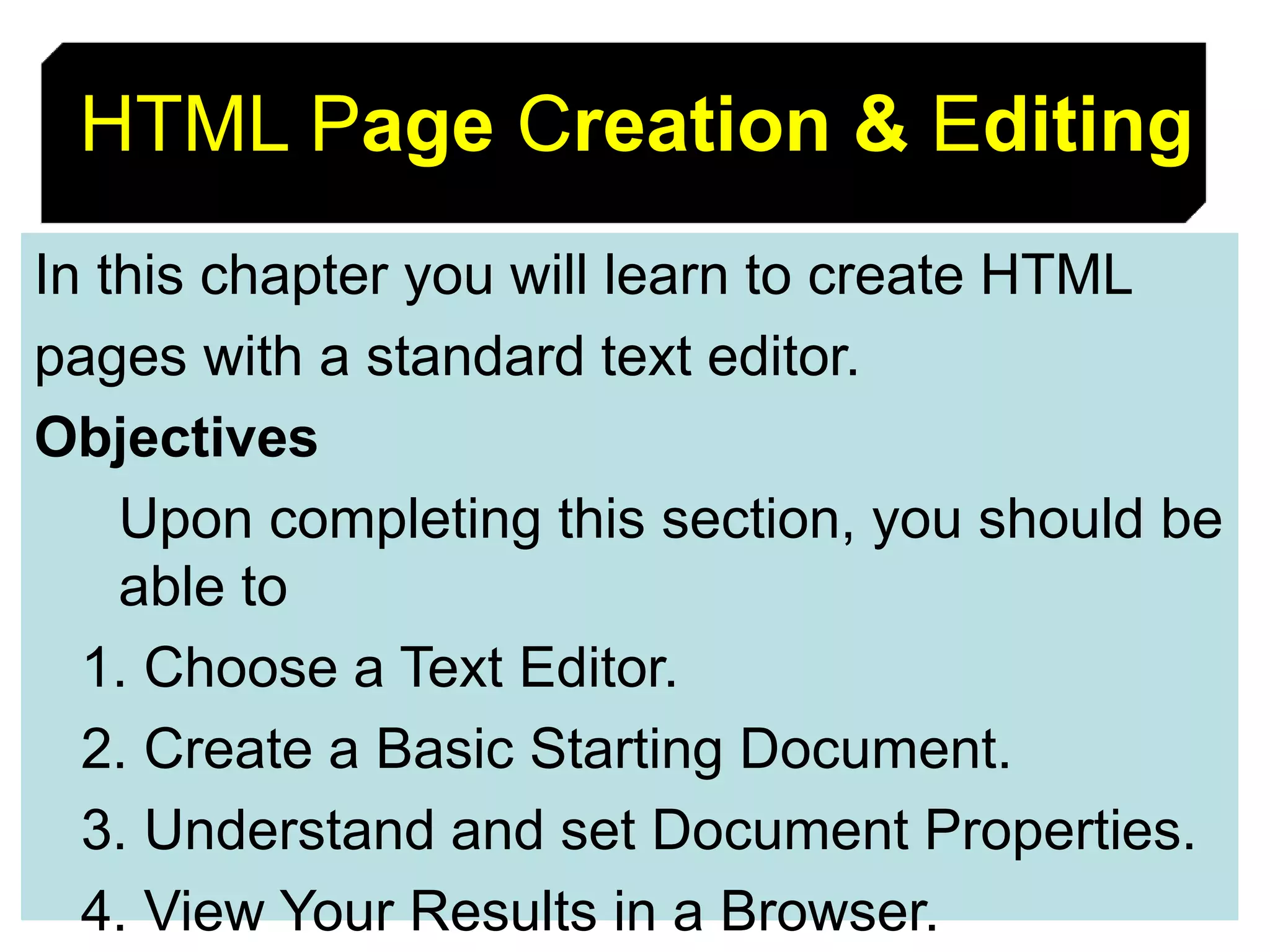 Intro to HTML | PPT