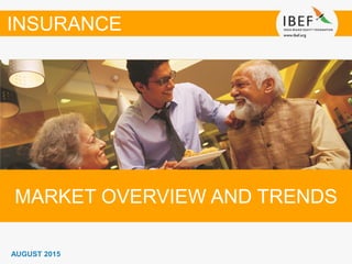 MARKET OVERVIEW AND TRENDS
INSURANCE
AUGUST 2015
 