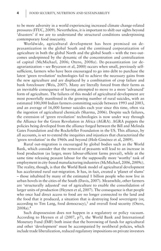 Food Security Nutrition And Sustainability Geoffrey Lawrence | PDF