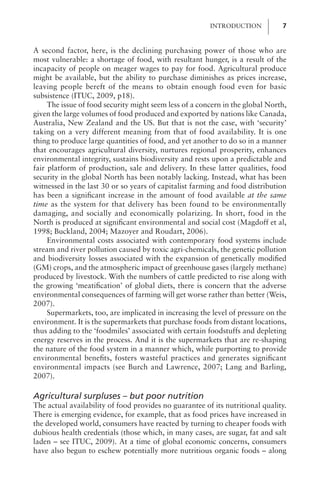 Food Security Nutrition And Sustainability Geoffrey Lawrence | PDF