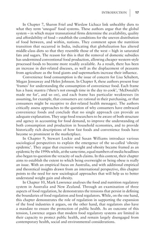 Food Security Nutrition And Sustainability Geoffrey Lawrence | PDF