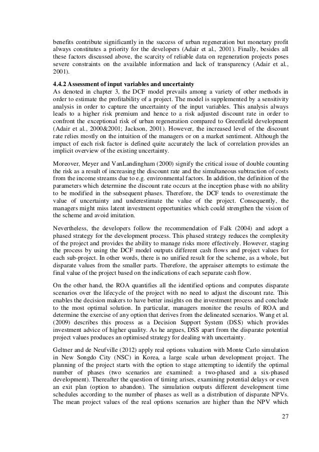 Master thesis alternative investments